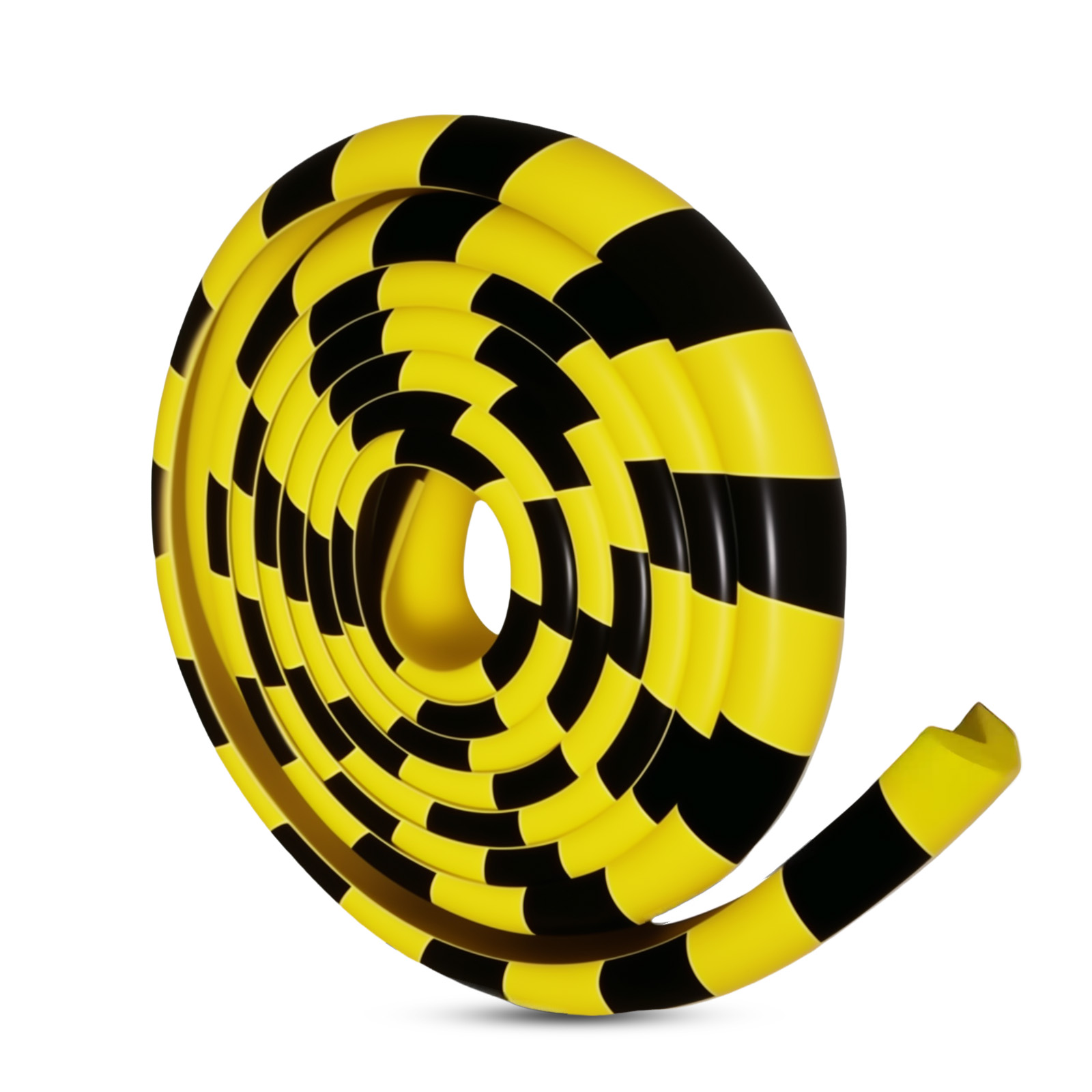 High-Visibility Foam Corner Guard, 196.9in/5m Heavy Duty Edge Protector for Garage Door Frame, Basement Beams, Horse Trailers, Anti-Collision Safety Bumper with Self-Adhesive Tape (Black/Yellow)